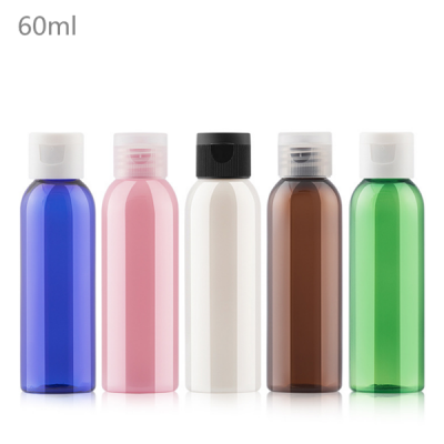 60ml 2OZ plastic pet bottle with flip top cap for hand sanitizer sanitiser gel