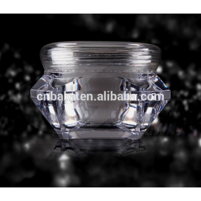 10G diamond shaped acrylic empty cosmetic jars