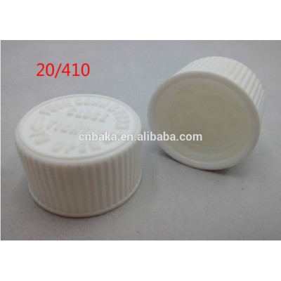 20/410 child safety bottle cap, child proof cap for medicine bottle for capsule, spill proof bottle cap