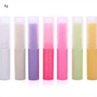 4g Korean type lip tube, PP lip balm containers , plastic twist up lip stick tube