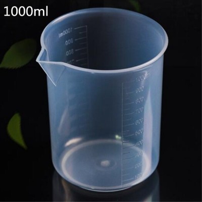 1000ml  plastic laboratory measuring cup, pp Beaker for industrial use