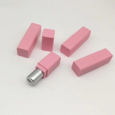 mini pink square Lipstick tube, lip balm tube, empty plastic tube for lipstick tube