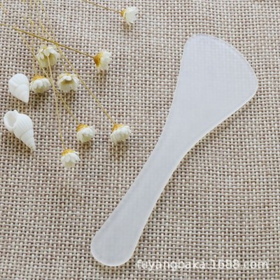 10cm plastic cosmetic spatula, frosted plastic facial cream  spatula, facial mask spatula