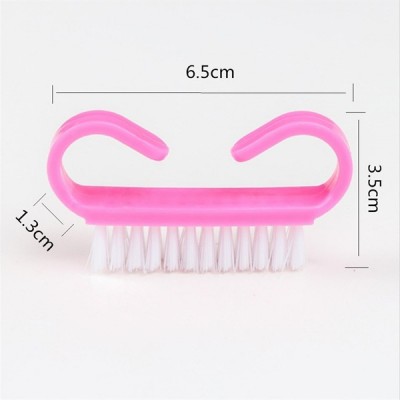 6.5cm Mini plastic OX horn Manicure brush, nail cleaning brush